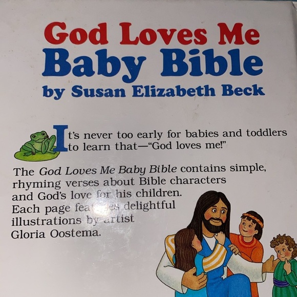 GOD LOVES ME Baby Bible board book by Susan Elizabeth Beck 1999 infant - 2 years - Picture 3 of 10